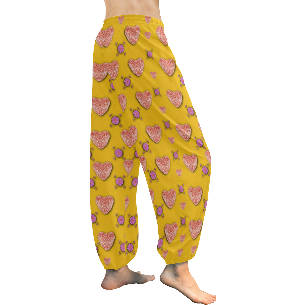 candy love Women's All Over Print Harem Pants (Model L18)