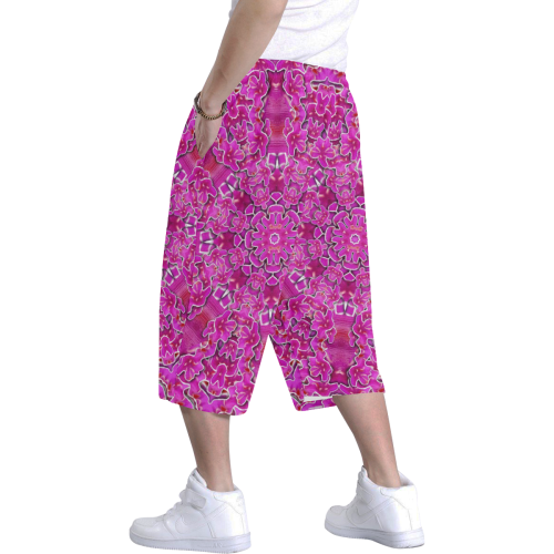 flowering and blooming to bring happiness Men's All Over Print Baggy Shorts (Model L37)