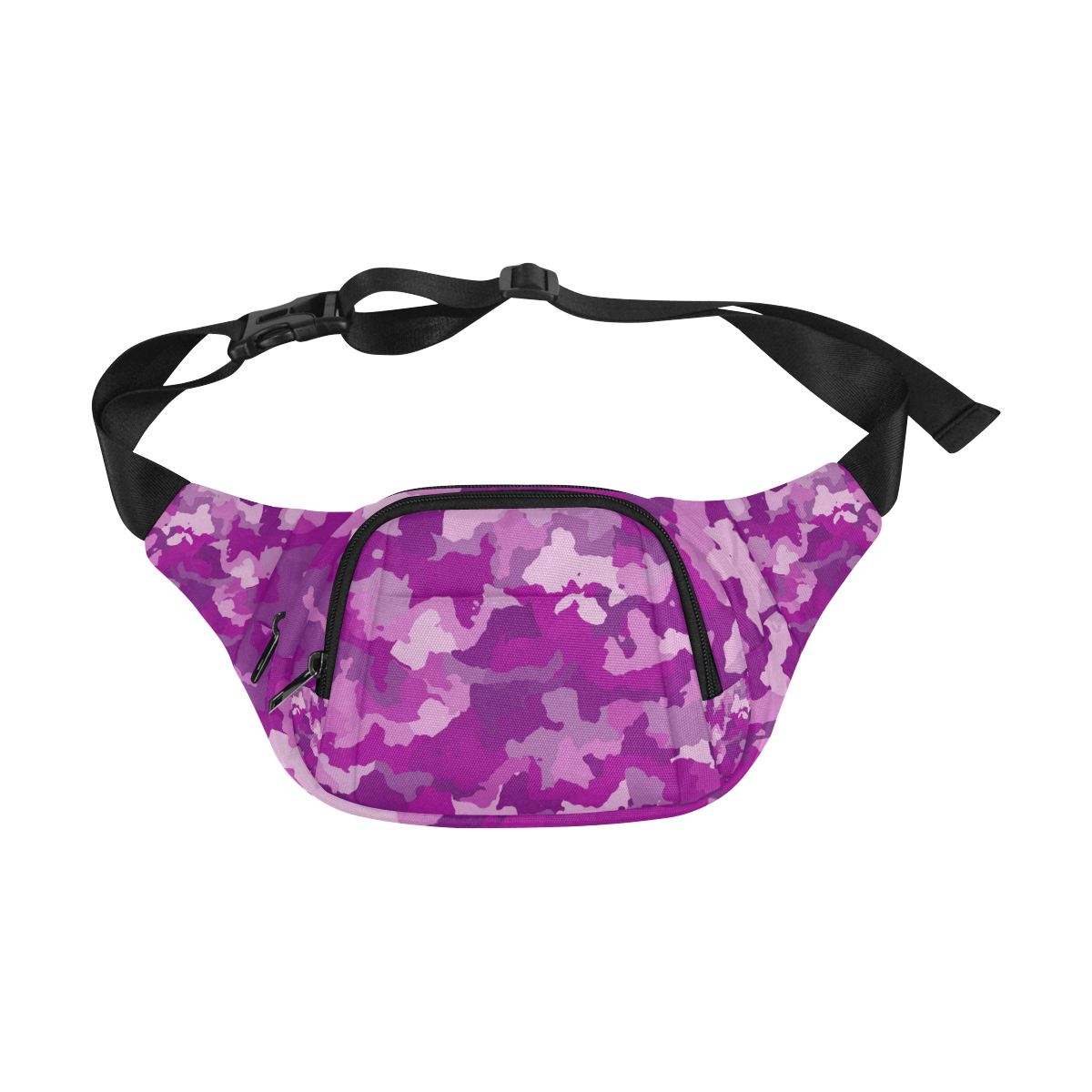 camouflage purple Fanny Pack/Small (Model 1677)