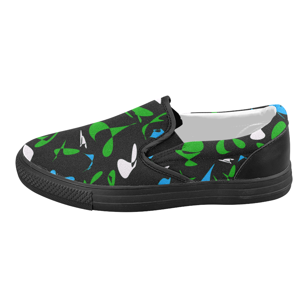 zappwaits holiday 05 Women's Slip-on Canvas Shoes (Model 019)