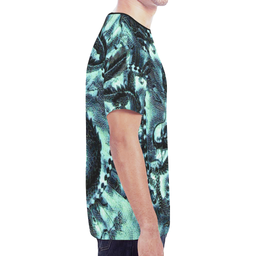 Awesome Chinese Dragon UV  Light Graphic New All Over Print T-shirt for Men (Model T45)