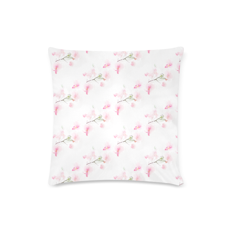 Pattern Orchidées Custom Zippered Pillow Case 16"x16"(Twin Sides)