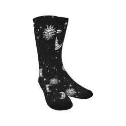 Mystic Stars, Moon and Sun Men's Custom Socks