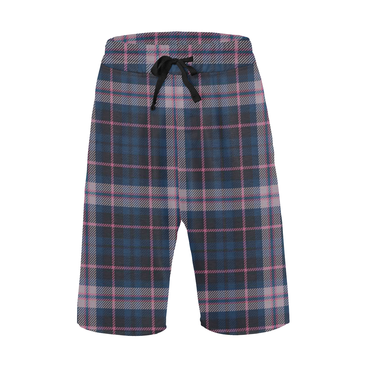 stripe blue pink Men's All Over Print Casual Shorts (Model L23)