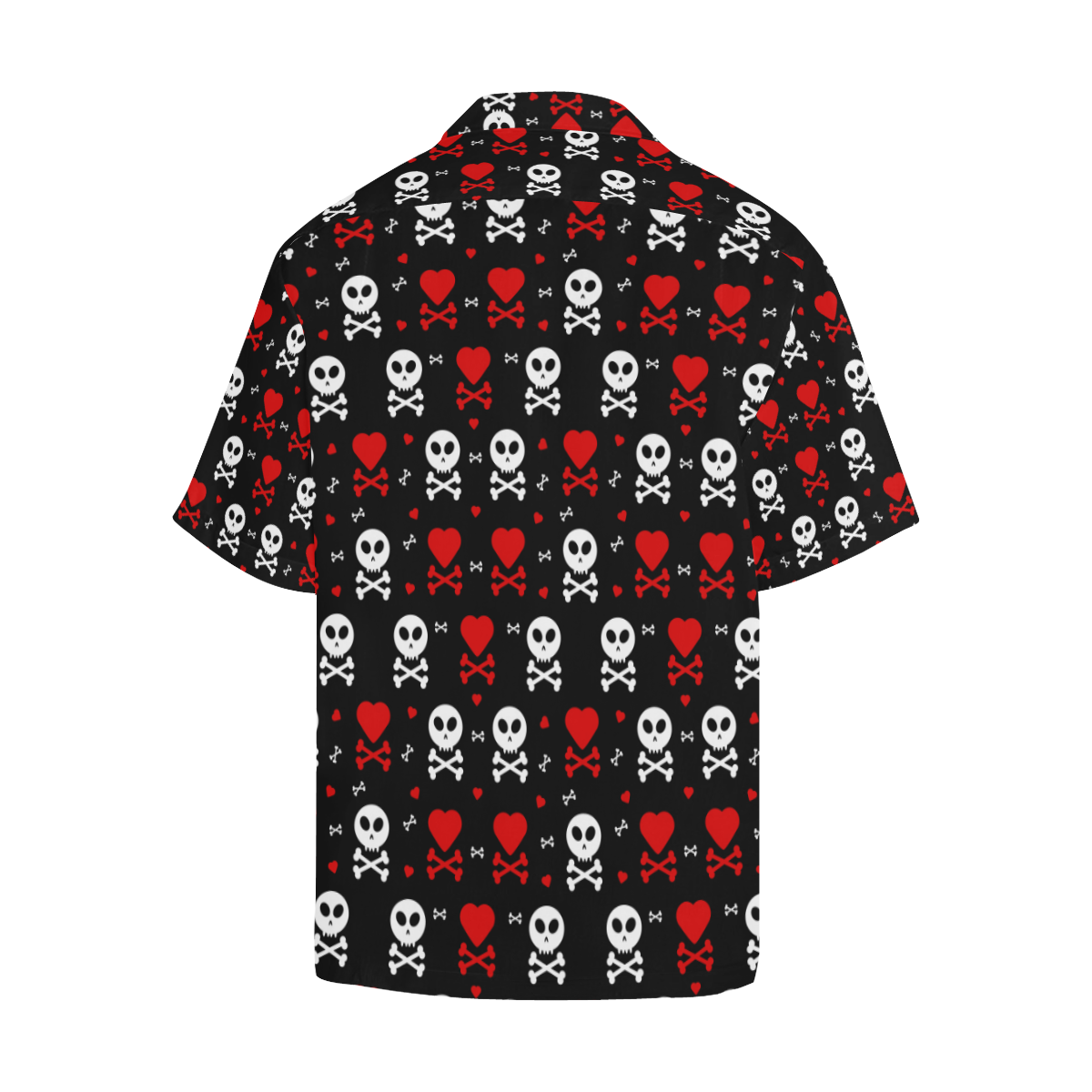 Skull and Crossbones Hawaiian Shirt (Model T58)