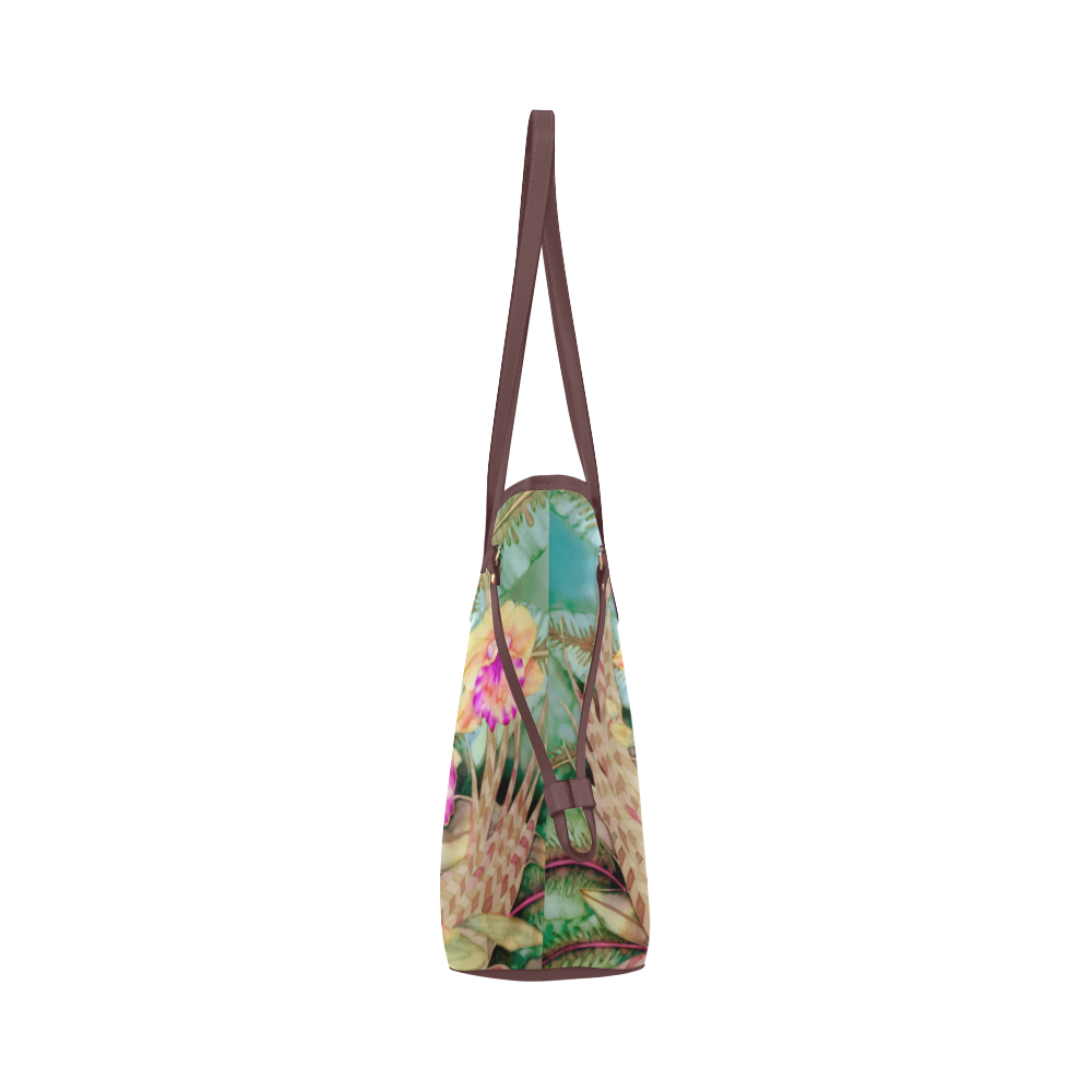 Tropical Orchid 2 Clover Canvas Tote Bag (Model 1661)