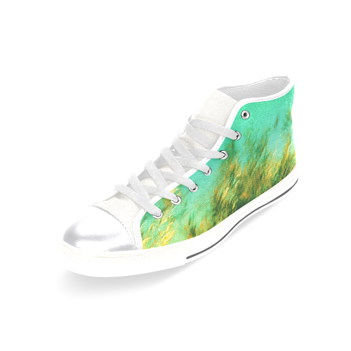 underwater feeling Women's Classic High Top Canvas Shoes (Model 017)