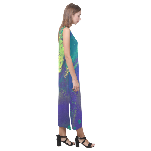 Love Mardi Gras Phaedra Sleeveless Open Fork Long Dress (Model D08)