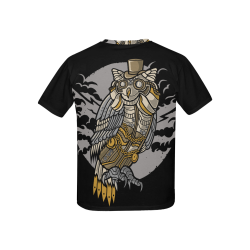 Retro Futurism Steampunk Electic World Owl 2 Kids' All Over Print T-shirt (USA Size) (Model T40)