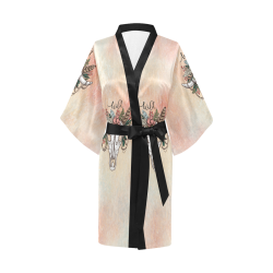 Wild Skull Boho Kimono Robe