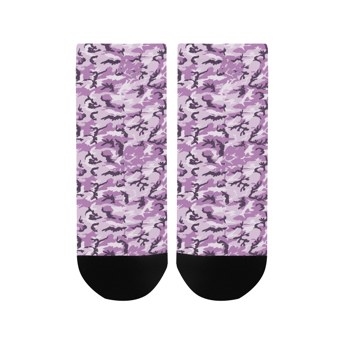 Woodland Pink Purple Camouflage Women's Ankle Socks