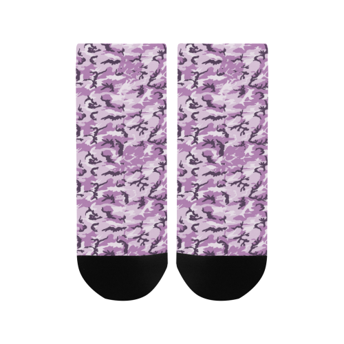Woodland Pink Purple Camouflage Women's Ankle Socks