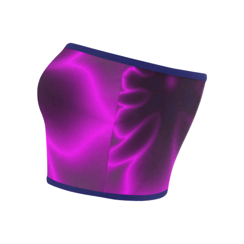 Purple Blossom Bandeau Top