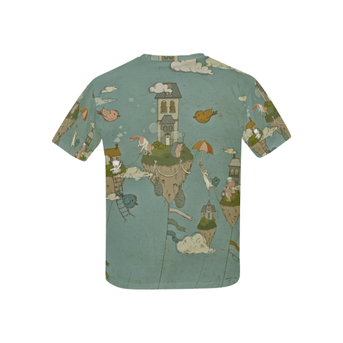 Vintage Floating Islands Kids' All Over Print T-shirt (USA Size) (Model T40)