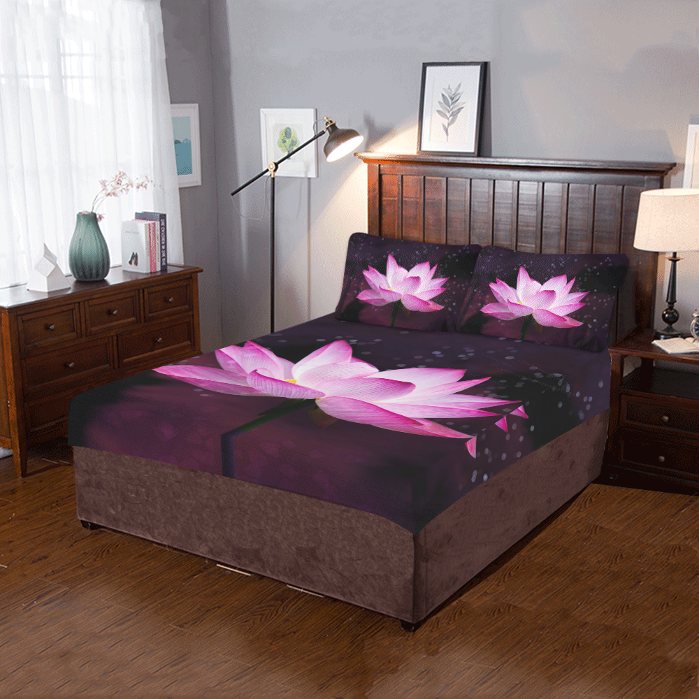 magical lotus 3-Piece Bedding Set
