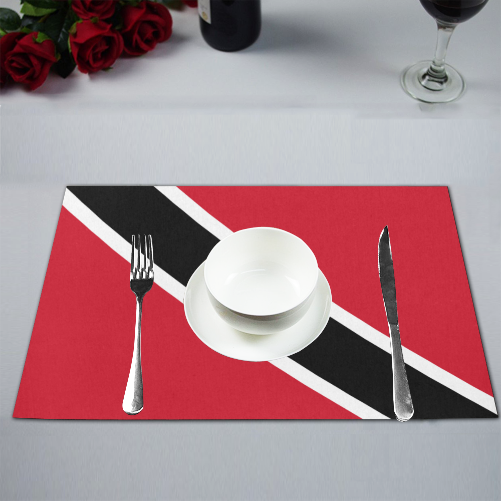Trinidad and Tobago flaG Placemat 12’’ x 18’’ (Set of 4)