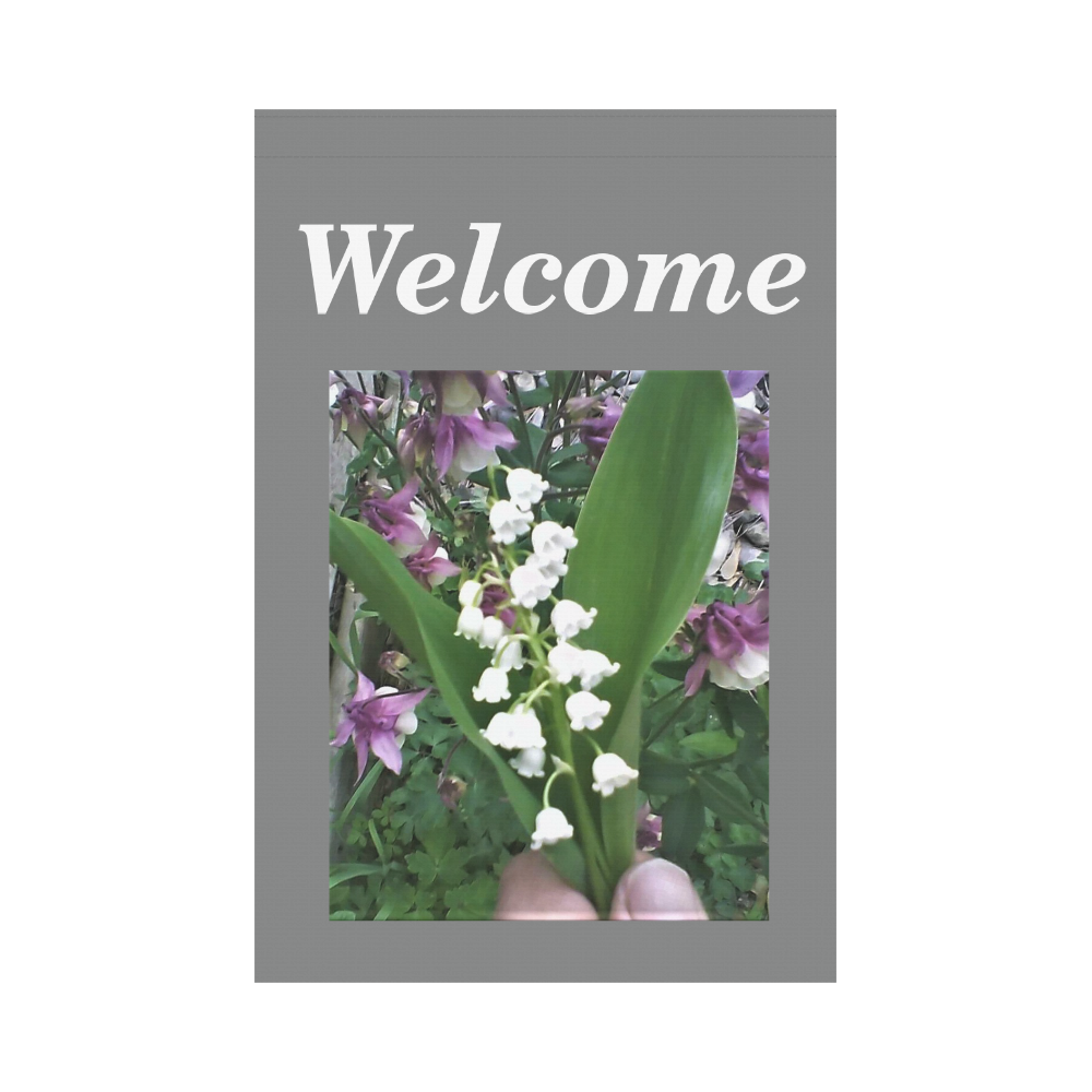 Welcome Lily Of The Valley Flag Garden Flag 12‘’x18‘’（Without Flagpole）