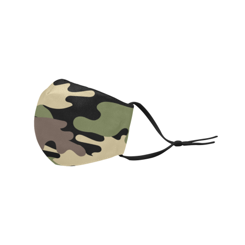 Camo 7 3D Mouth Mask with Drawstring (Pack of 3) (Model M04)