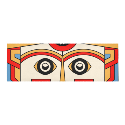 Aztec Religion Tribal Area Rug 9'6''x3'3''
