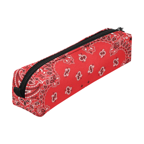 KERCHIEF PATTERN RED Pencil Pouch/Small (Model 1681)