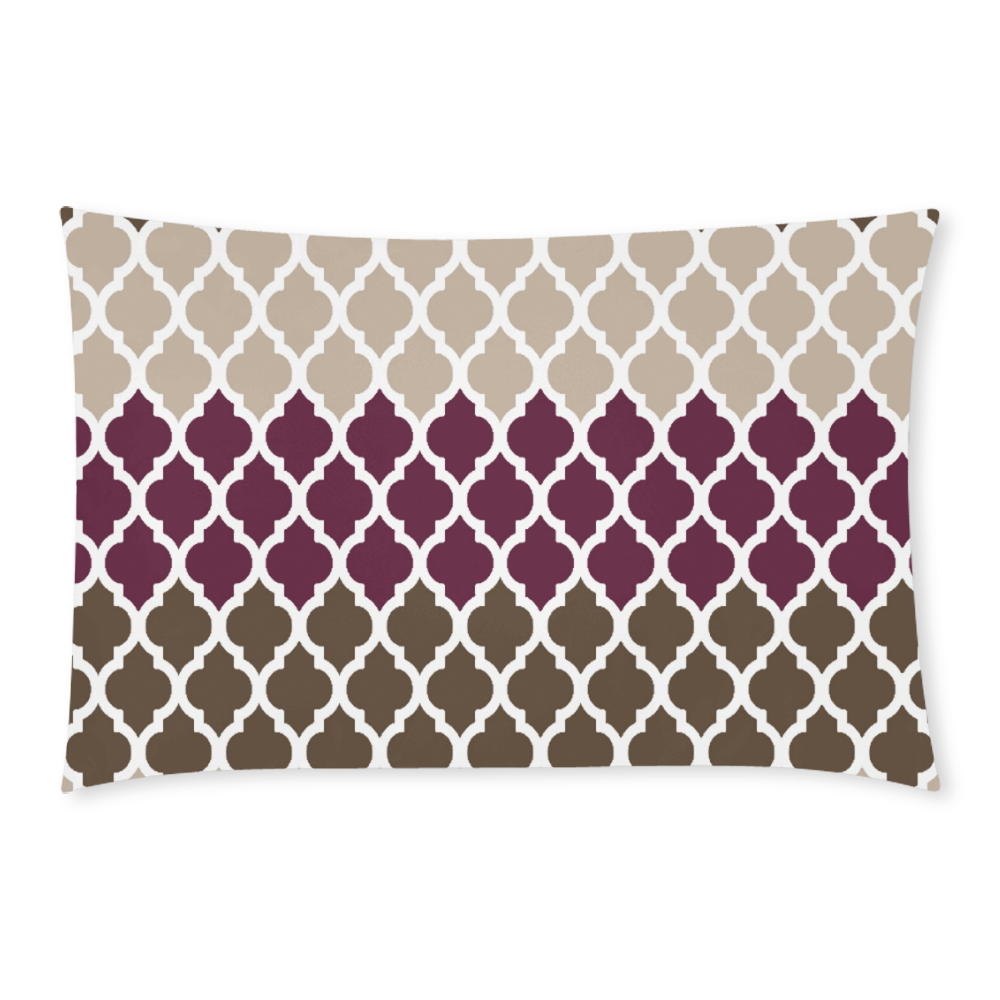 stripe lace pattern 3-Piece Bedding Set
