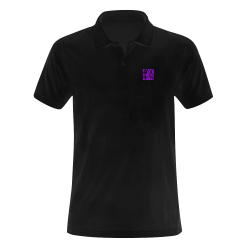 NUMBERS Collection Symbols Purple Men's Polo Shirt (Model T24)