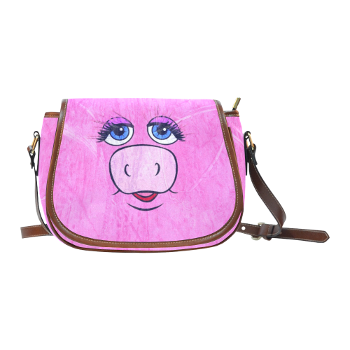 Pink by Artdream Saddle Bag/Large (Model 1649)