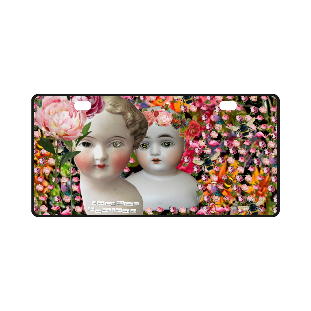 Two Flower Dolls License Plate