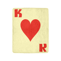 Playing Card King of Hearts Ultra-Soft Micro Fleece Blanket 40"x50"