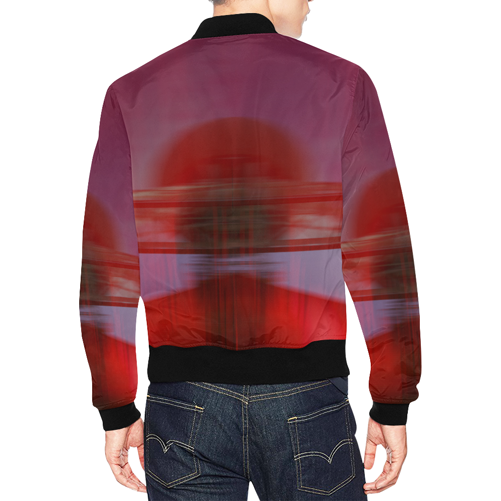 industrial All Over Print Bomber Jacket for Men (Model H19)