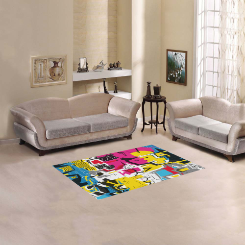 Distorted shapes Area Rug 2'7"x 1'8‘’