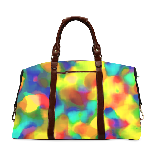 Colorful watercolors texture Classic Travel Bag (Model 1643) Remake