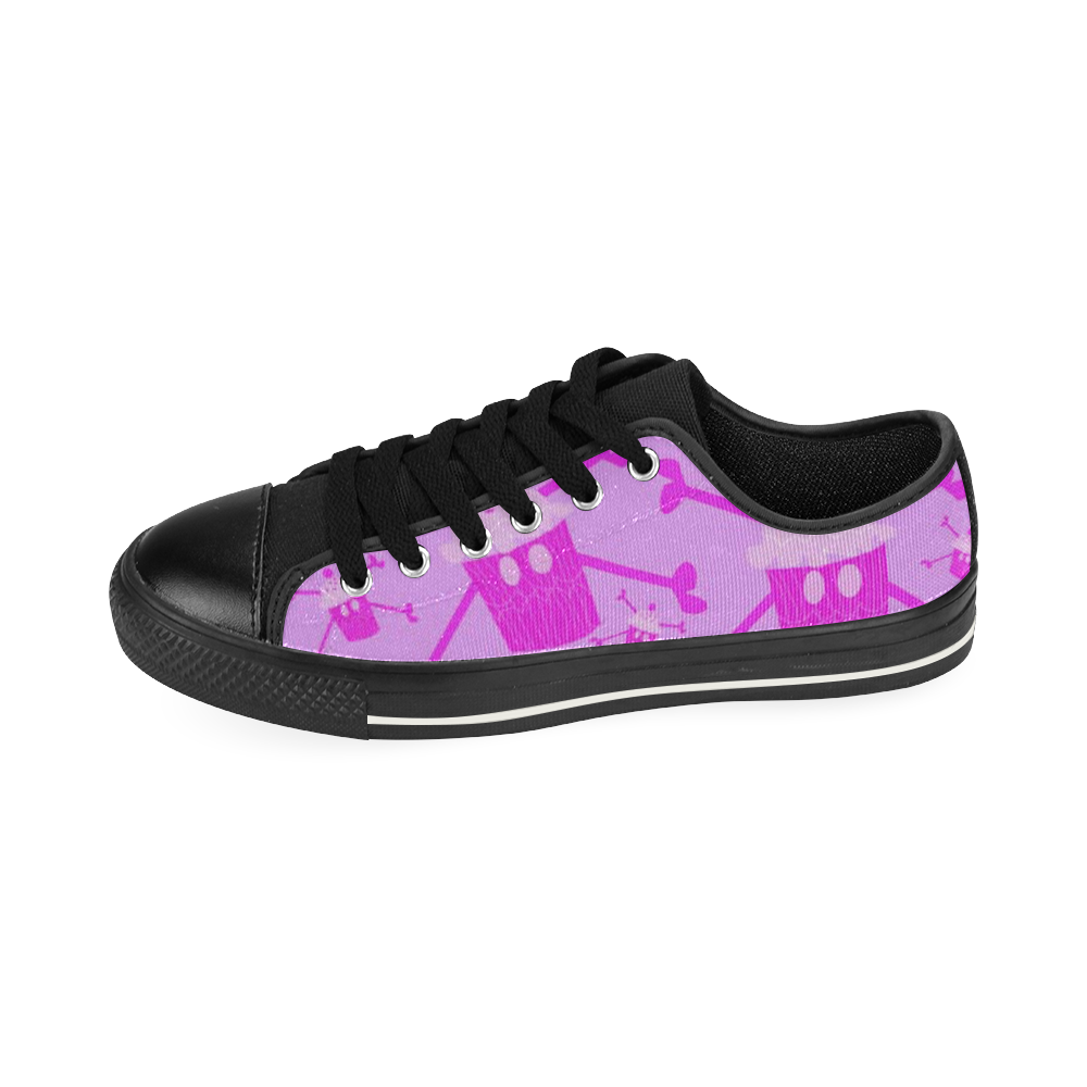 cupcakelogosneakers Canvas Women's Shoes/Large Size (Model 018)