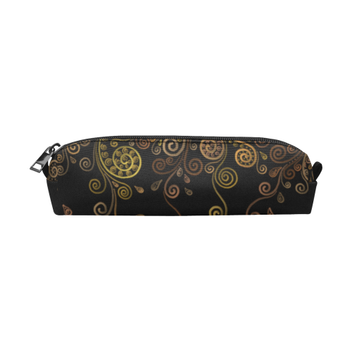 Psychedelic 3D brown Pencil Pouch/Small (Model 1681)
