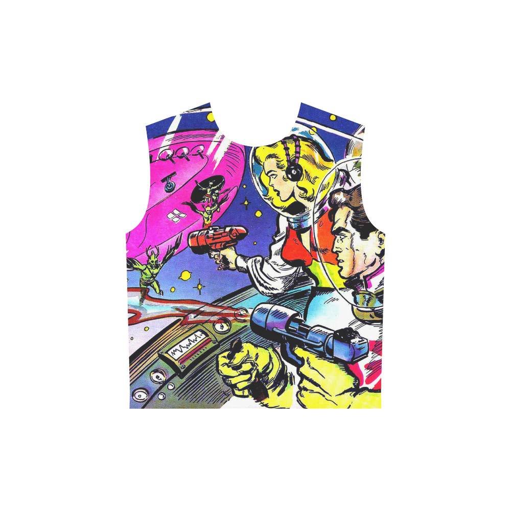 Battle in Space 2 All Over Print Sleeveless Hoodie for Women (Model H15)