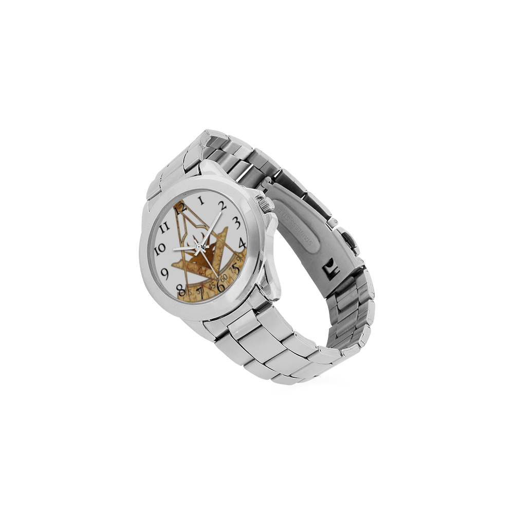 PM Unisex Stainless Steel Watch(Model 103)