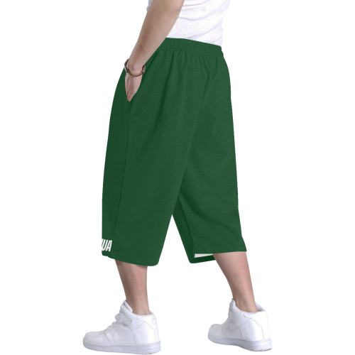 Yahshua Green Men's All Over Print Baggy Shorts (Model L37)