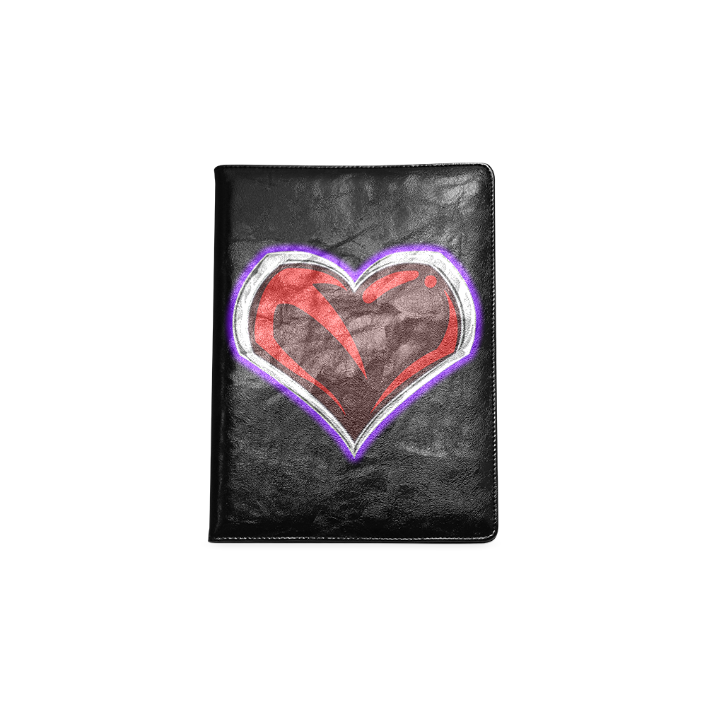 "Sacred" Heart Emblem Black Journal Custom NoteBook B5
