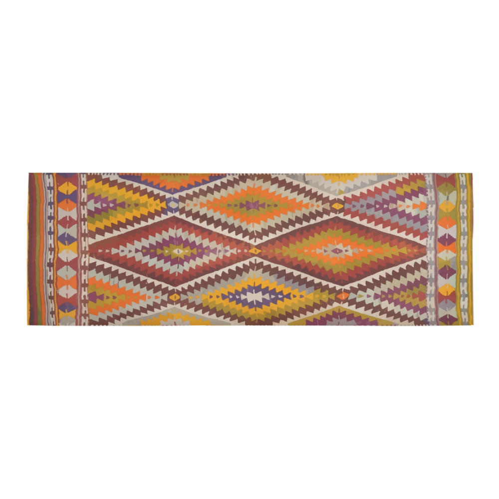 Multicoloure boho psychedelic Moroccan 10x3'3 Area rug Area Rug 9'6''x3'3''