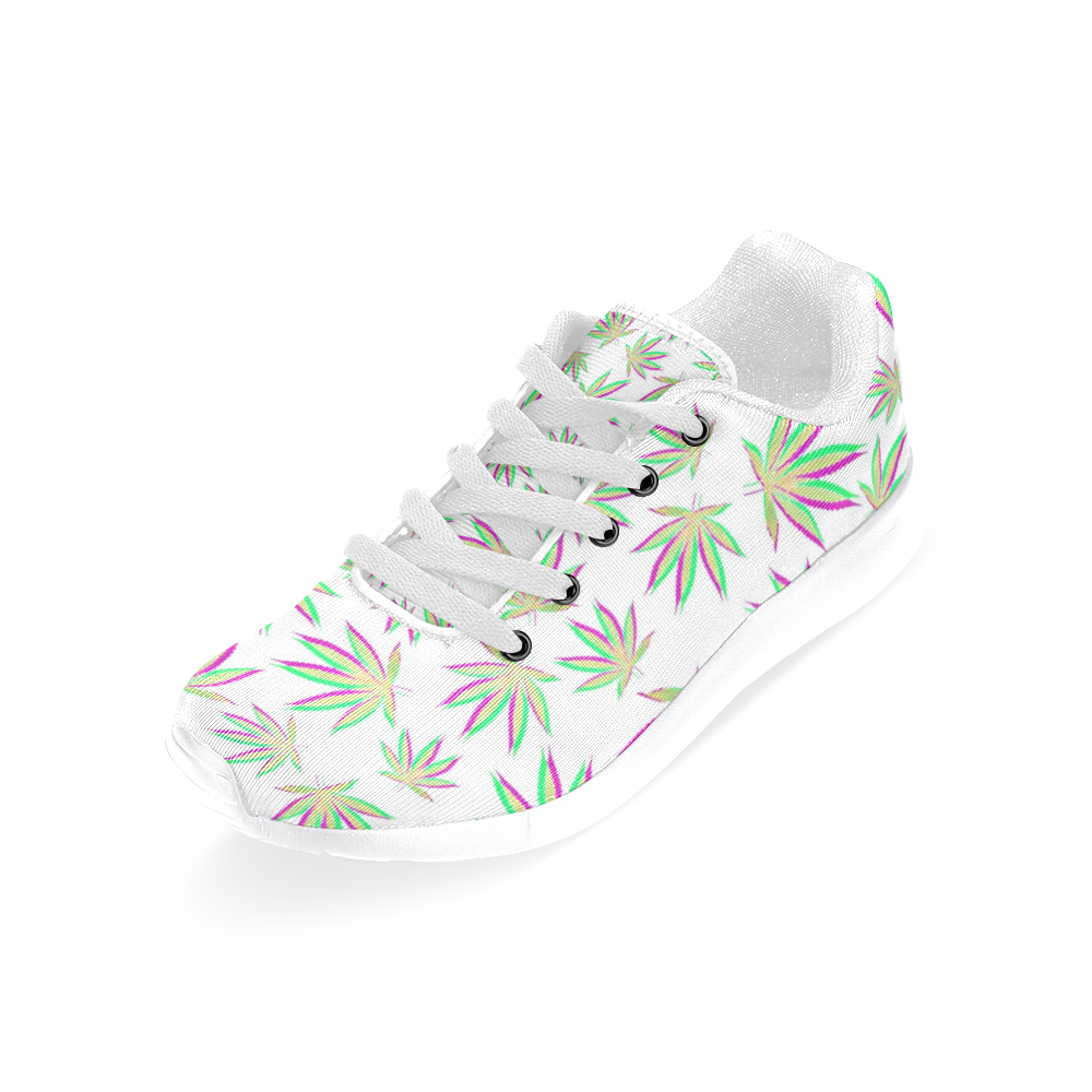 420 Weed Leaf Pattern Men’s Running Shoes (Model 020)