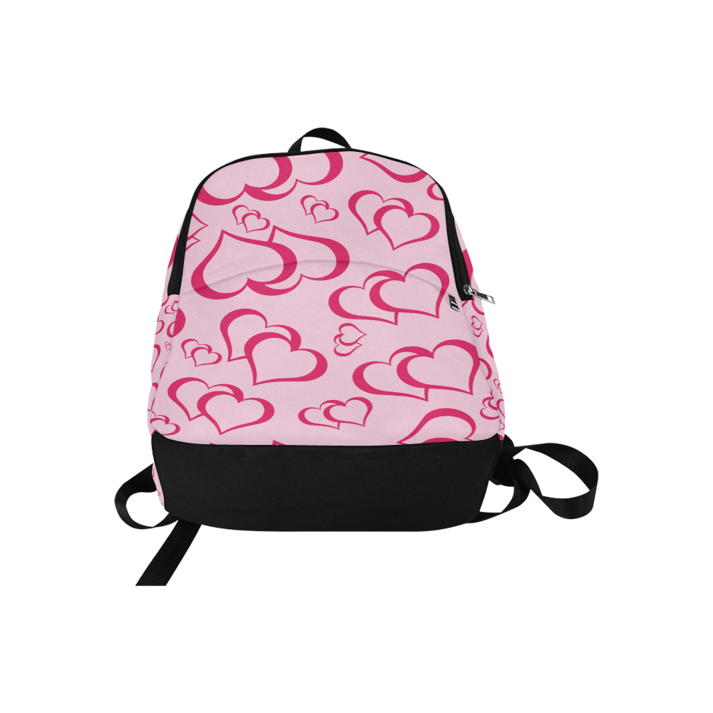 Pinky Blush Hearts Fabric Backpack for Adult (Model 1659)