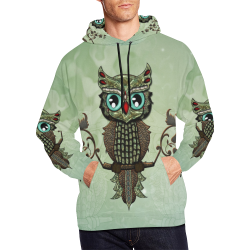 Wonderful owl, diamonds All Over Print Hoodie for Men (USA Size) (Model H13)