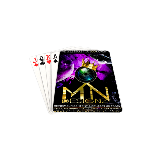 MN Designz Media Promo Playing Cards 2.5"x3.5"