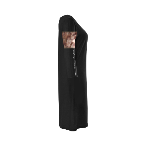 Black: Corinthian Column #LoveDreamInspireCo Round Collar Dress (D22)