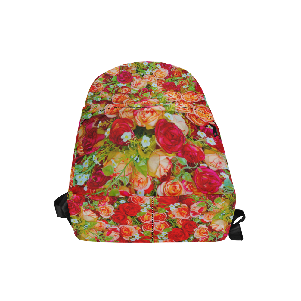 red flower Unisex Classic Backpack (Model 1673)