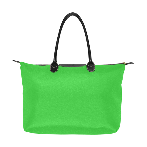 color lime green Single-Shoulder Lady Handbag (Model 1714)