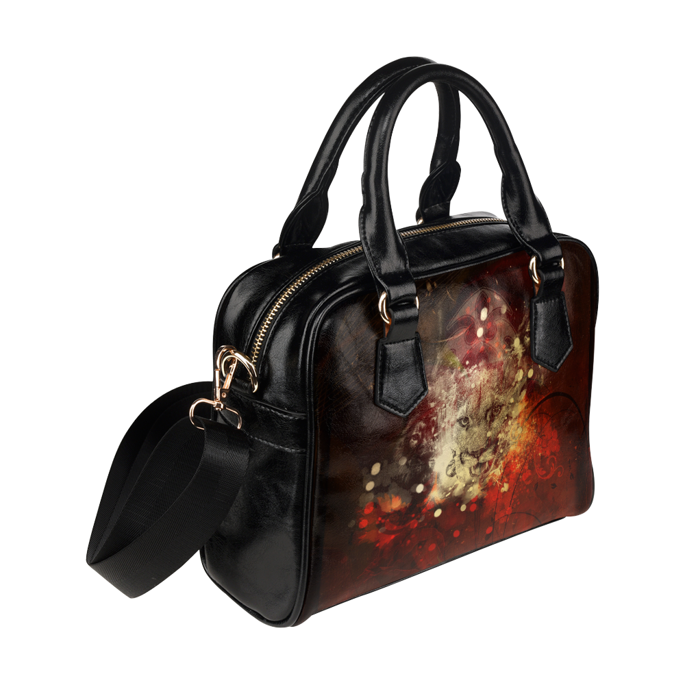 Colorful lion Shoulder Handbag (Model 1634)