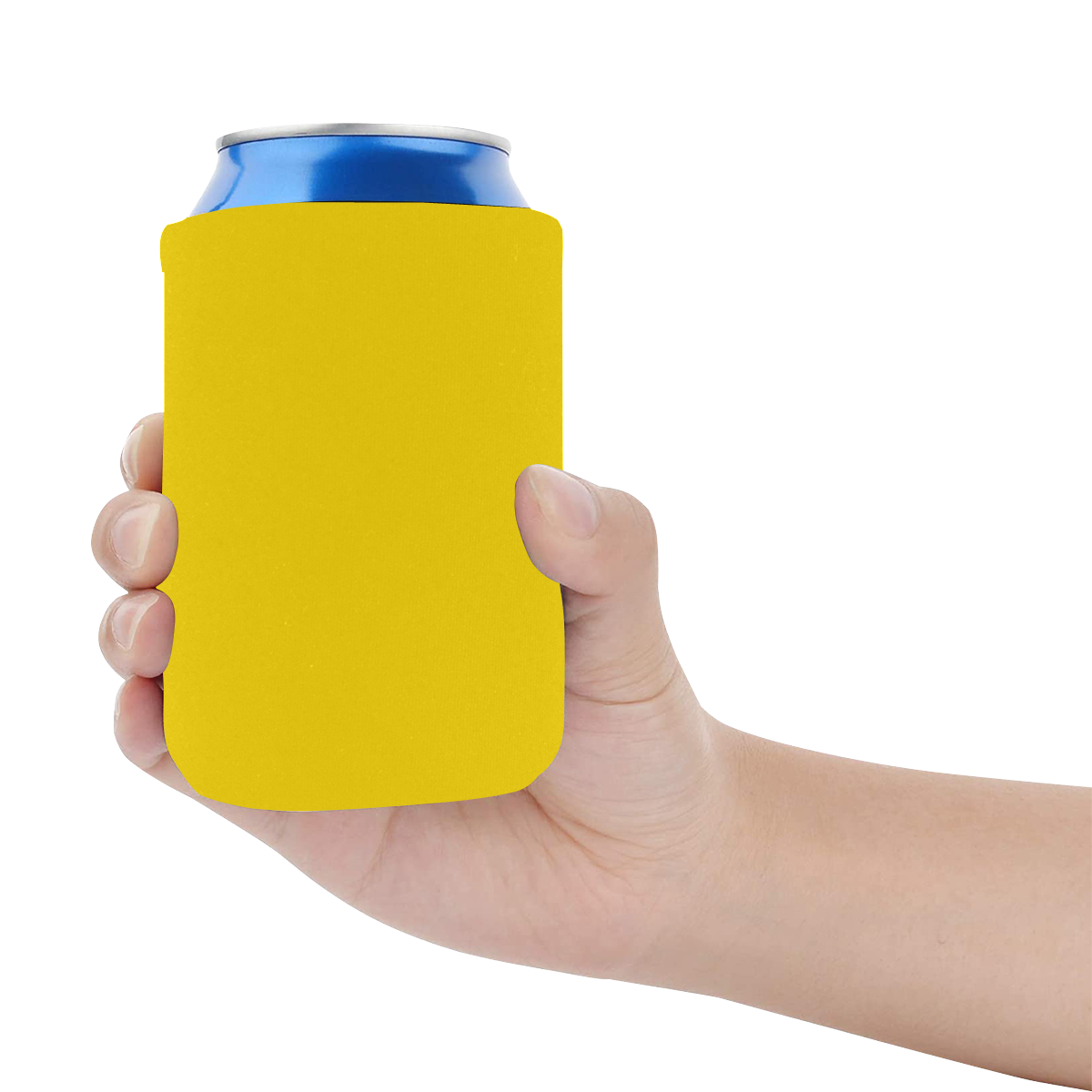 color gold Neoprene Can Cooler 4" x 2.7" dia.