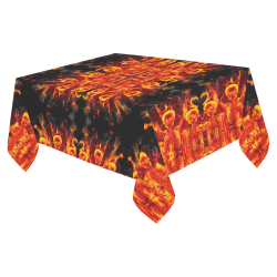 Awesome Luciferian Altar Cloth Design Darkstar Cotton Linen Tablecloth 52"x 70"