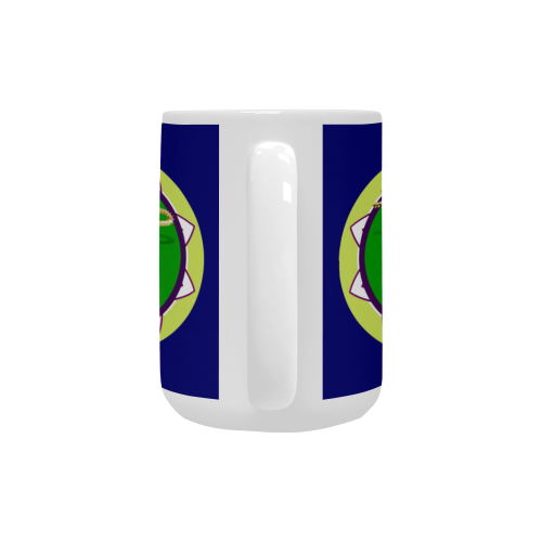 LasVegasIcons Poker Chip - Magic Lamp on Blue Custom Ceramic Mug (15OZ)